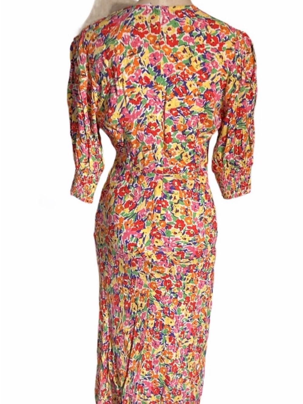 RIXO Multicolor Floral Maxi Dress in Pink, Yellow & Green - Picture 6 of 7